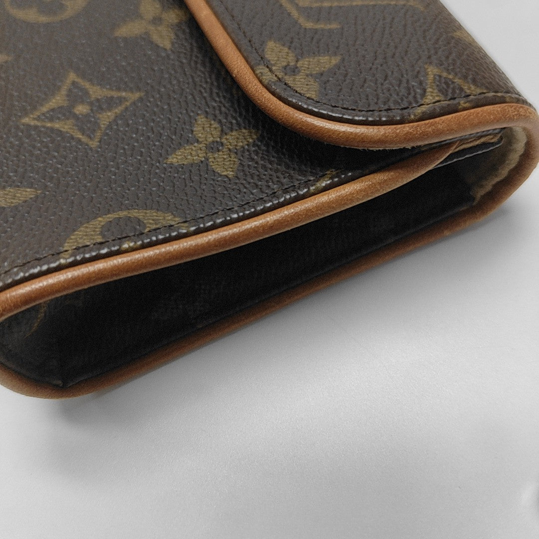 FLORENTINE Monogram Coated Canvas Brown