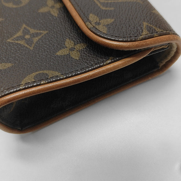 FLORENTINE Monogram Coated Canvas Brown