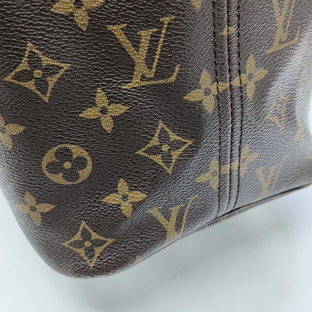 NEVERFULL MM Monogram Coated Canvas Brown
