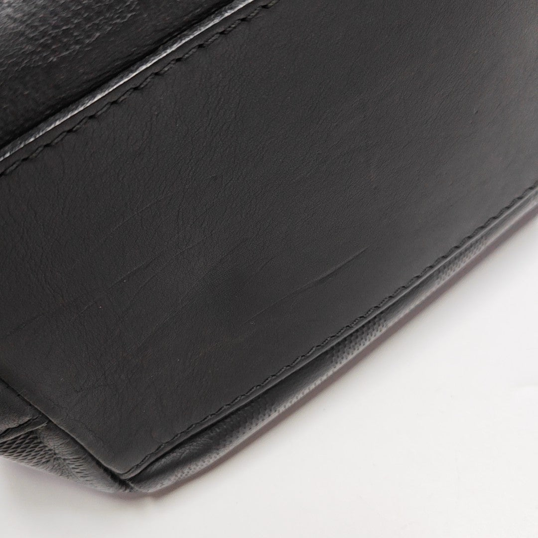 CALYPSO Damier Graphite Calfskin Black