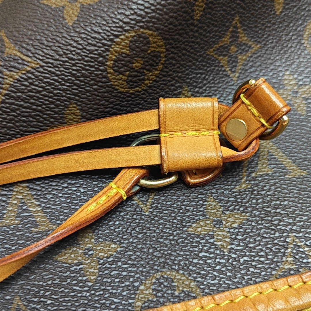 NEVERFULL GM Lona revestida Monogram Marrón