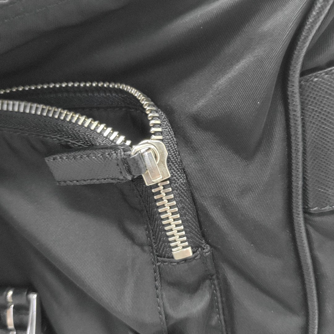 Nylon Shoulder Bag Black