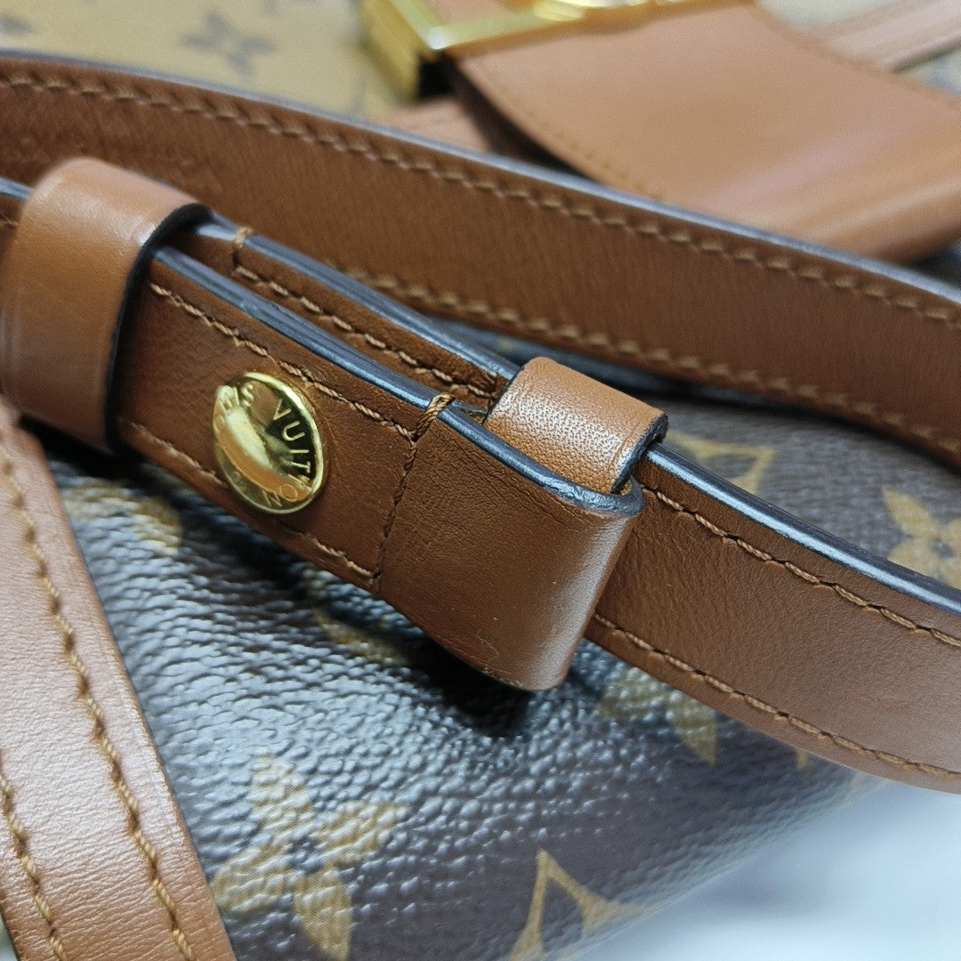 DAUPHINE MM Monogram Coated Canvas Brown