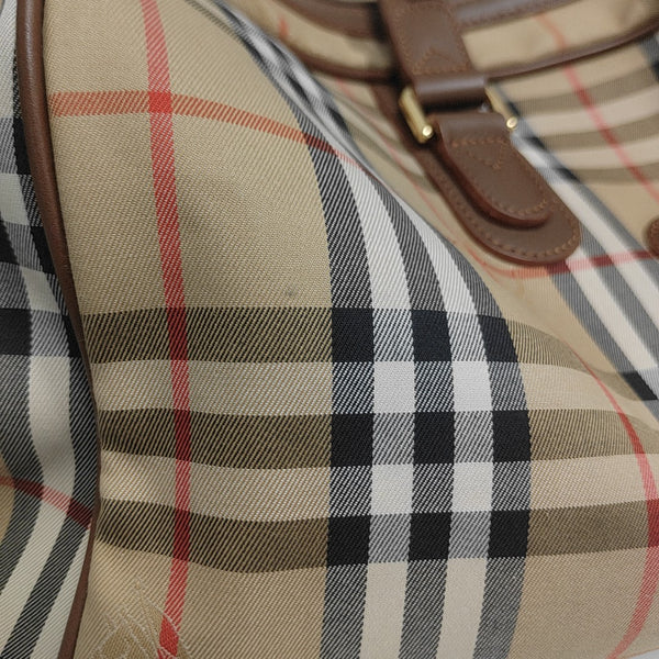 Canvas Top Handle Bag Brown