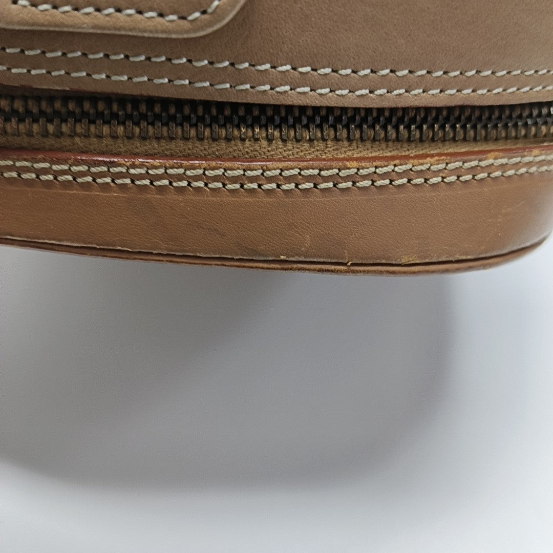 Calfskin Shoulder Bag Brown