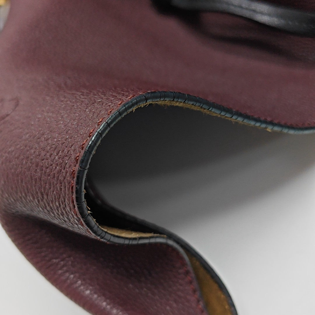 Calfskin Shoulder Bag Red