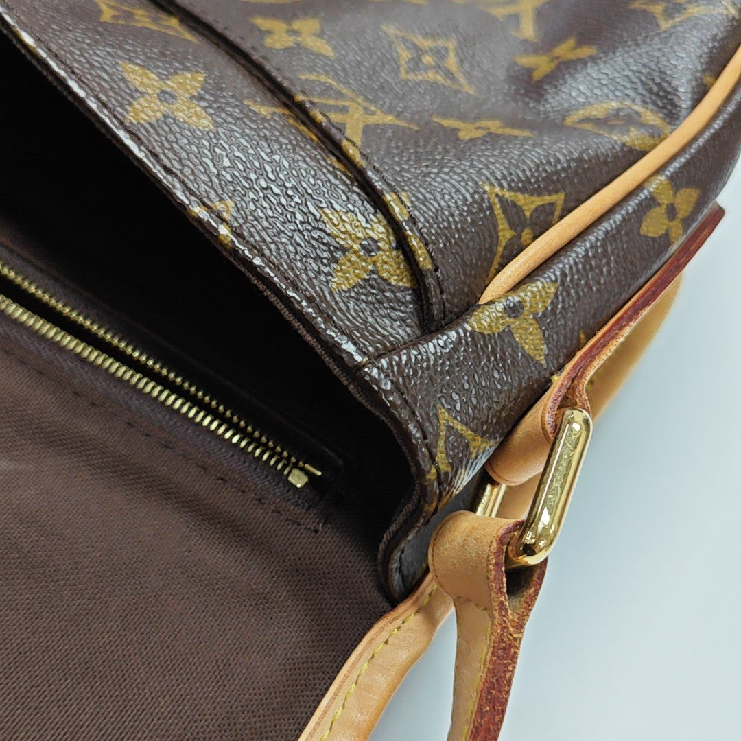 MENILMONTANT MM Monogram Coated Canvas Brown