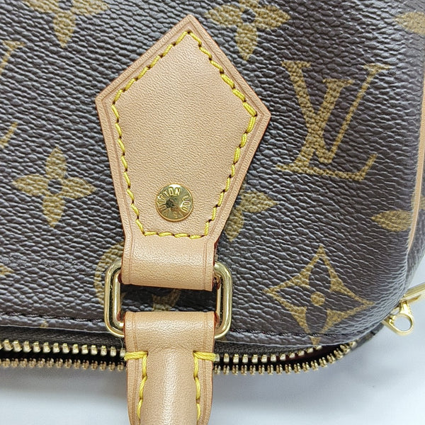 SPEEDY 20 Monogram Coated Canvas Brown