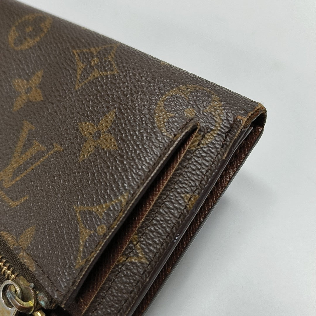 EUGENIE Monogram Coated Canvas Brown Wallet