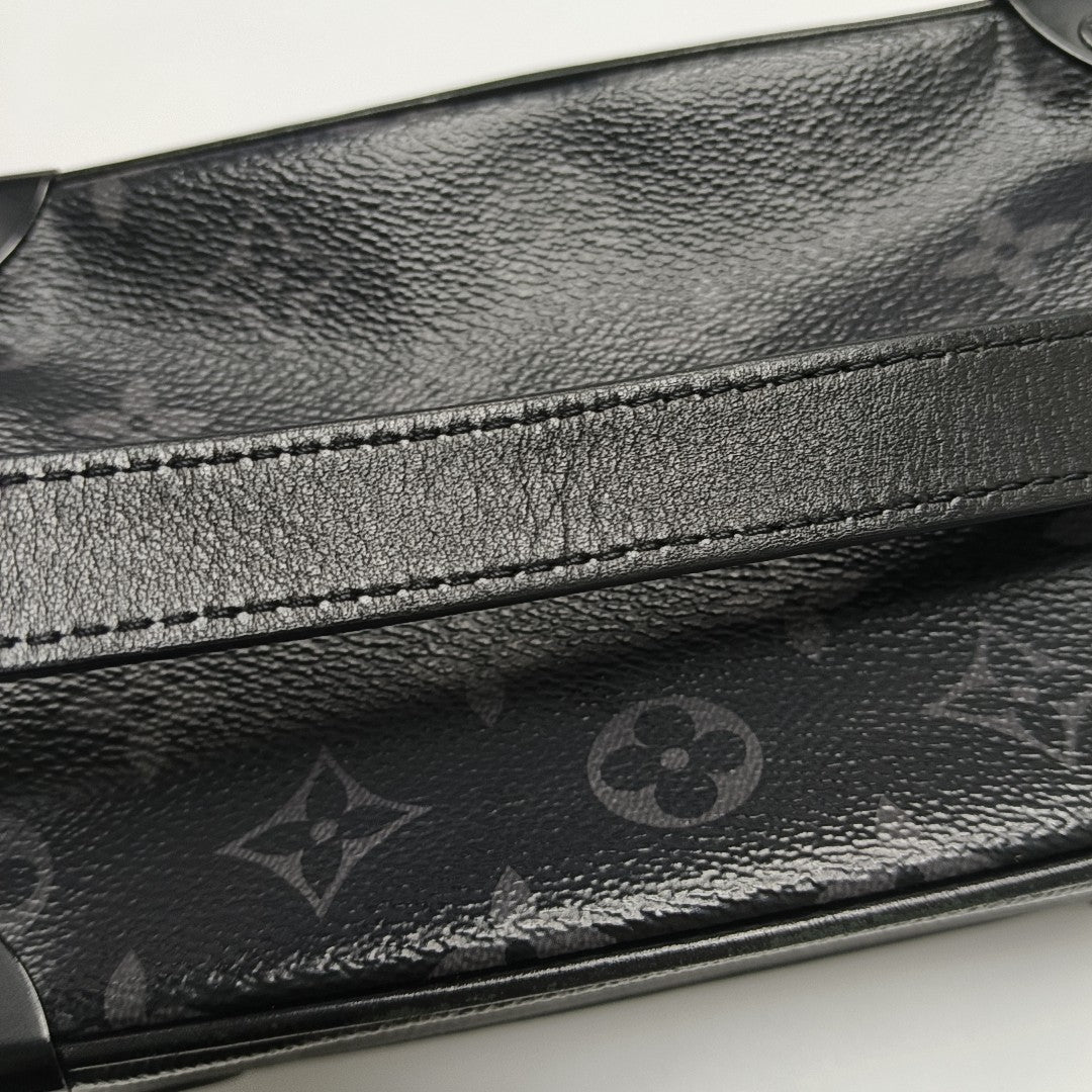 SOFT TRUNK Mini Monogram Coated Canvas Black