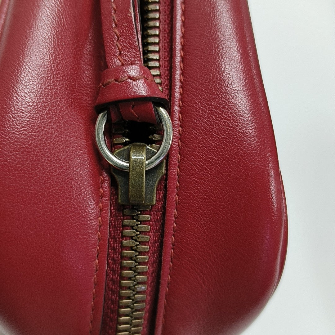 GG Marmont Small Quilted Calfskin Red