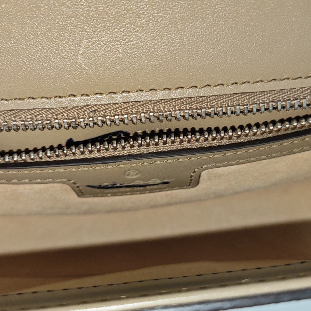 Monogram Coated Canvas Shoulder Bag Gray
