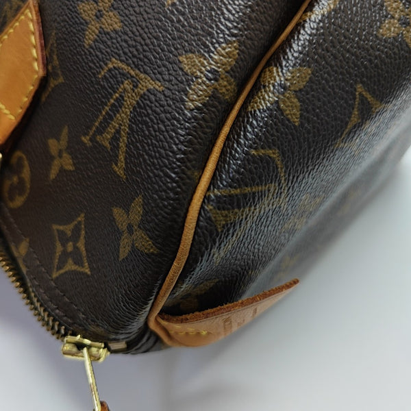 SPEEDY 30 Monogram Coated Canvas Brown