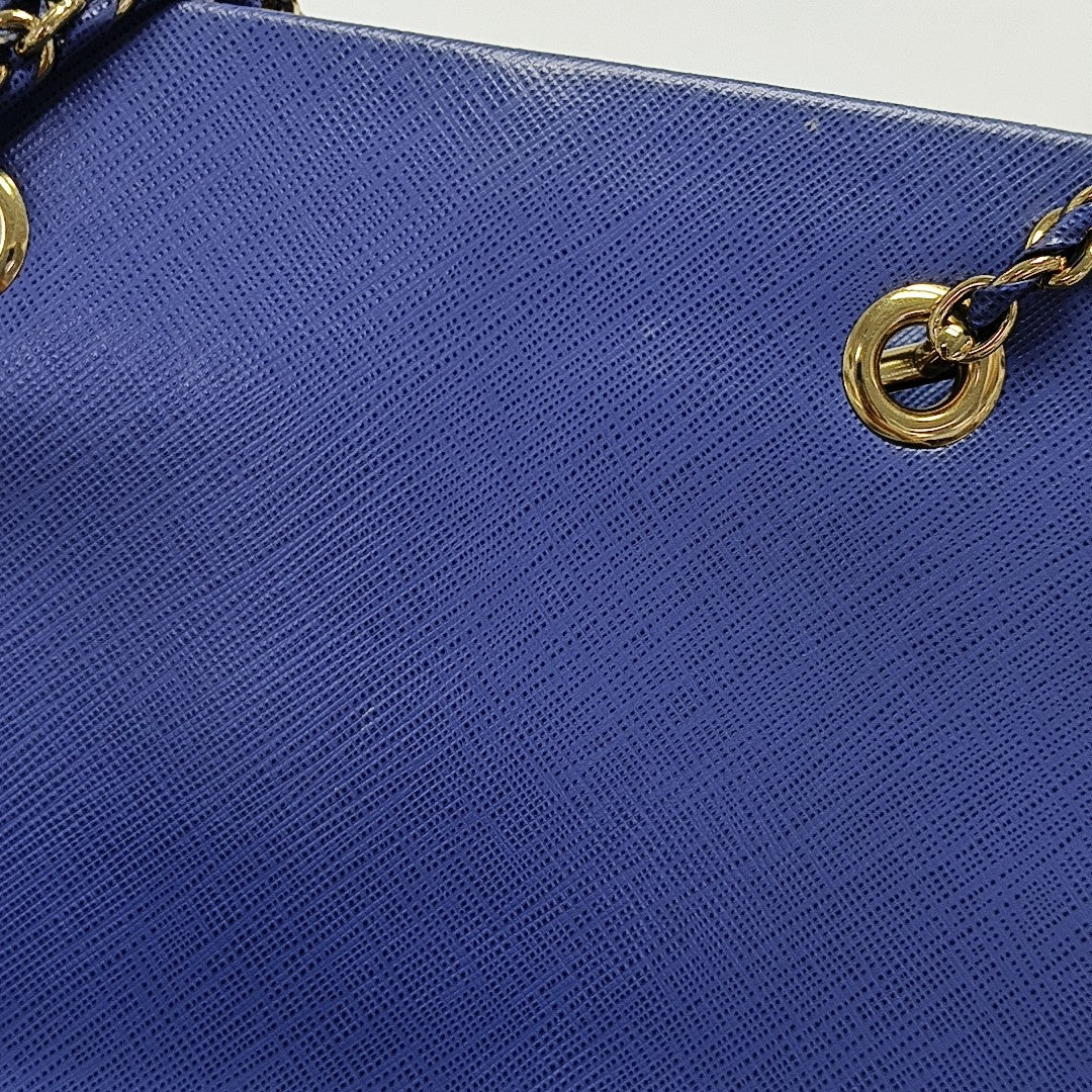 Calfskin Tote Bag Blue