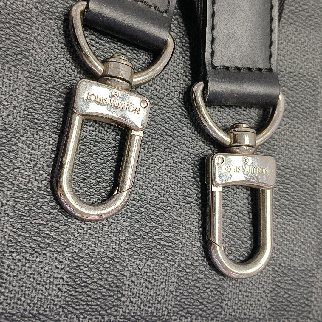 STEEVE Damier Graphite Coated Canvas Gray