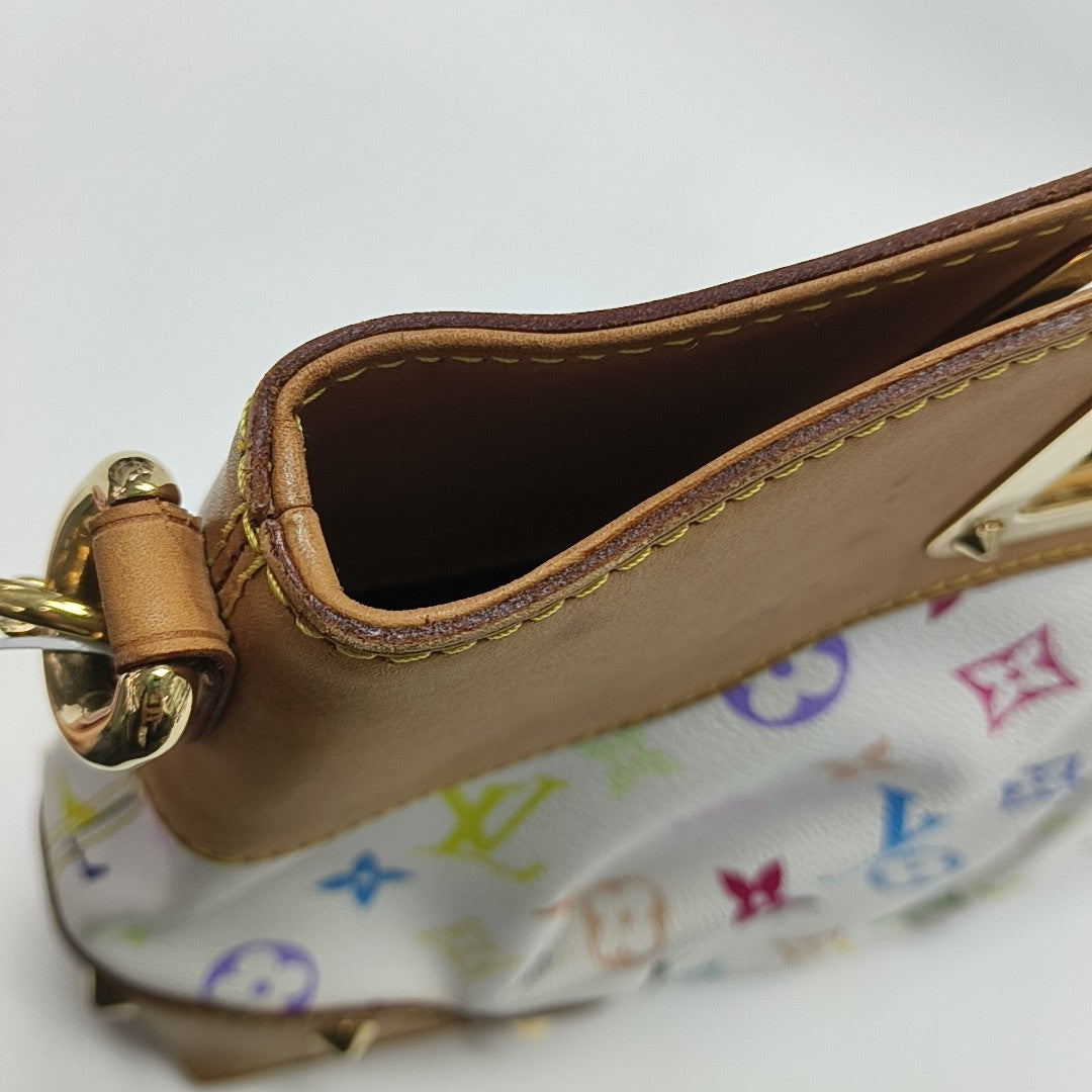 JUDY MM Monogram Coated Canvas White