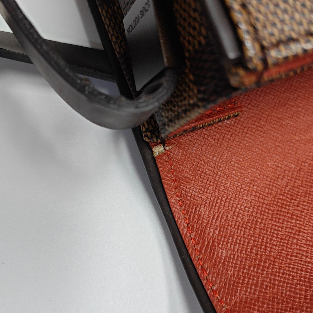 TRIBECA Damier Ebene Coated Canvas Brown