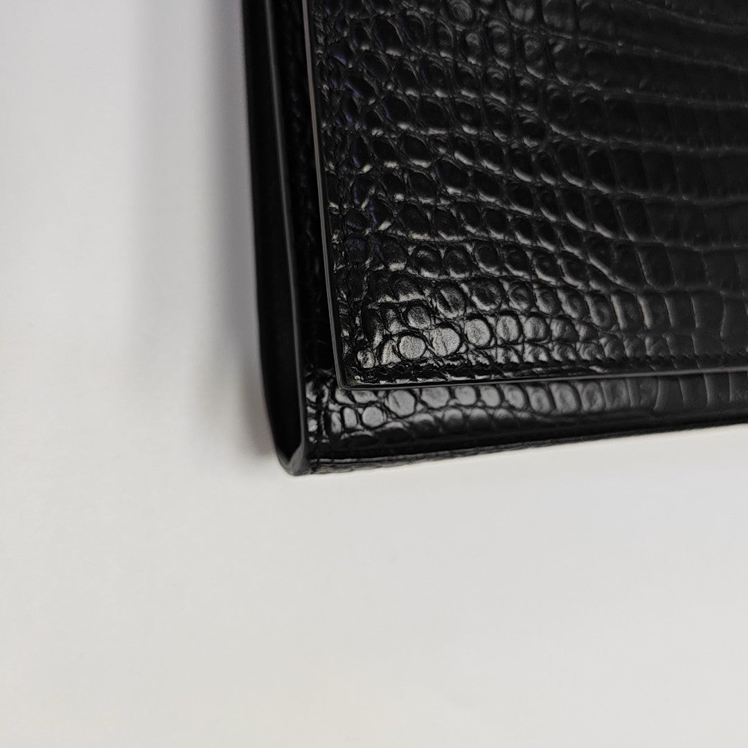 Calfskin Shoulder Bag Black