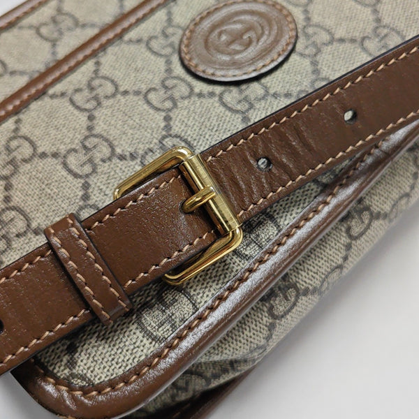 GG Supreme Mini Monogram Coated Canvas Beige
