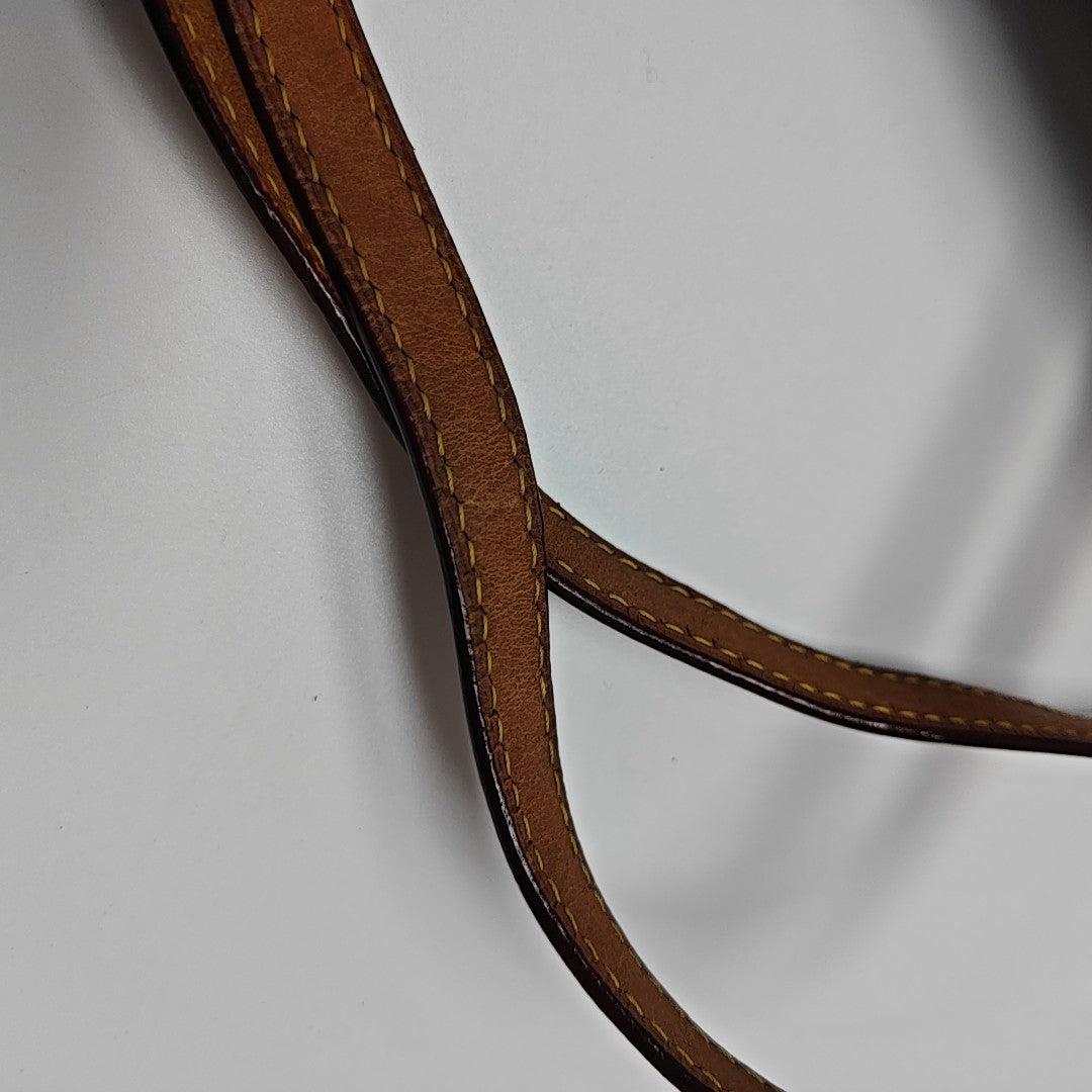 MONTORGUEI PM Monogram Coated Canvas Brown