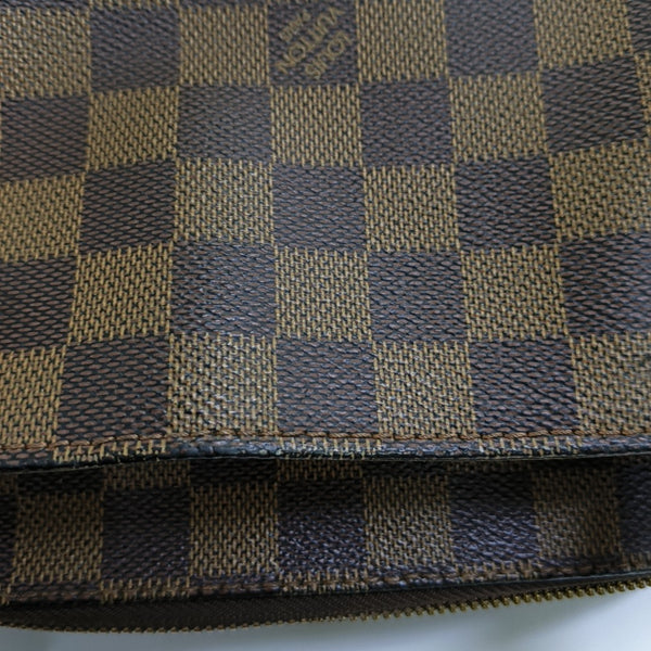 BELEM PM Damier Ebene Coated Canvas Brown