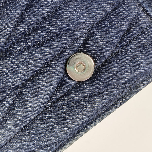 Miu Lady Quilted Canvas Blue