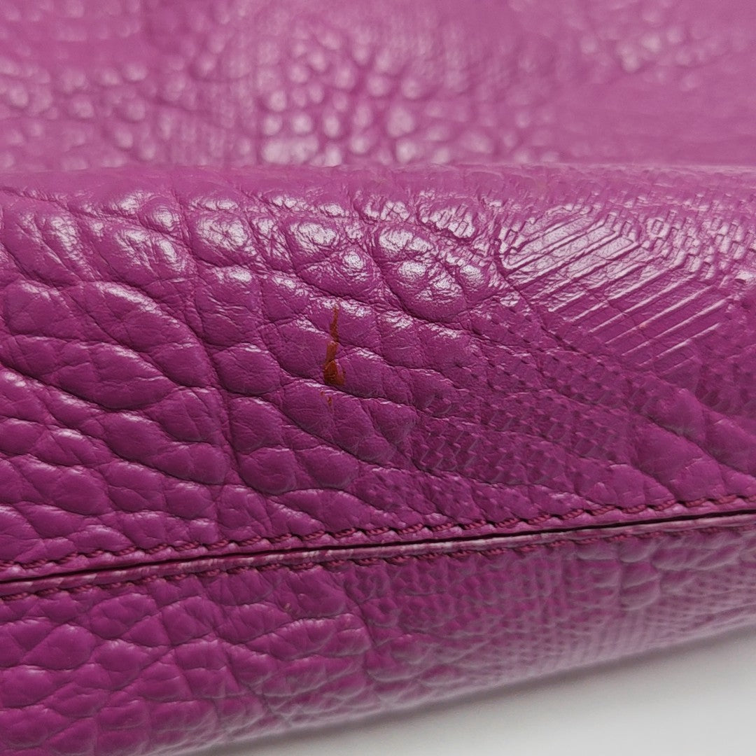 Calfskin Shoulder Bag Red