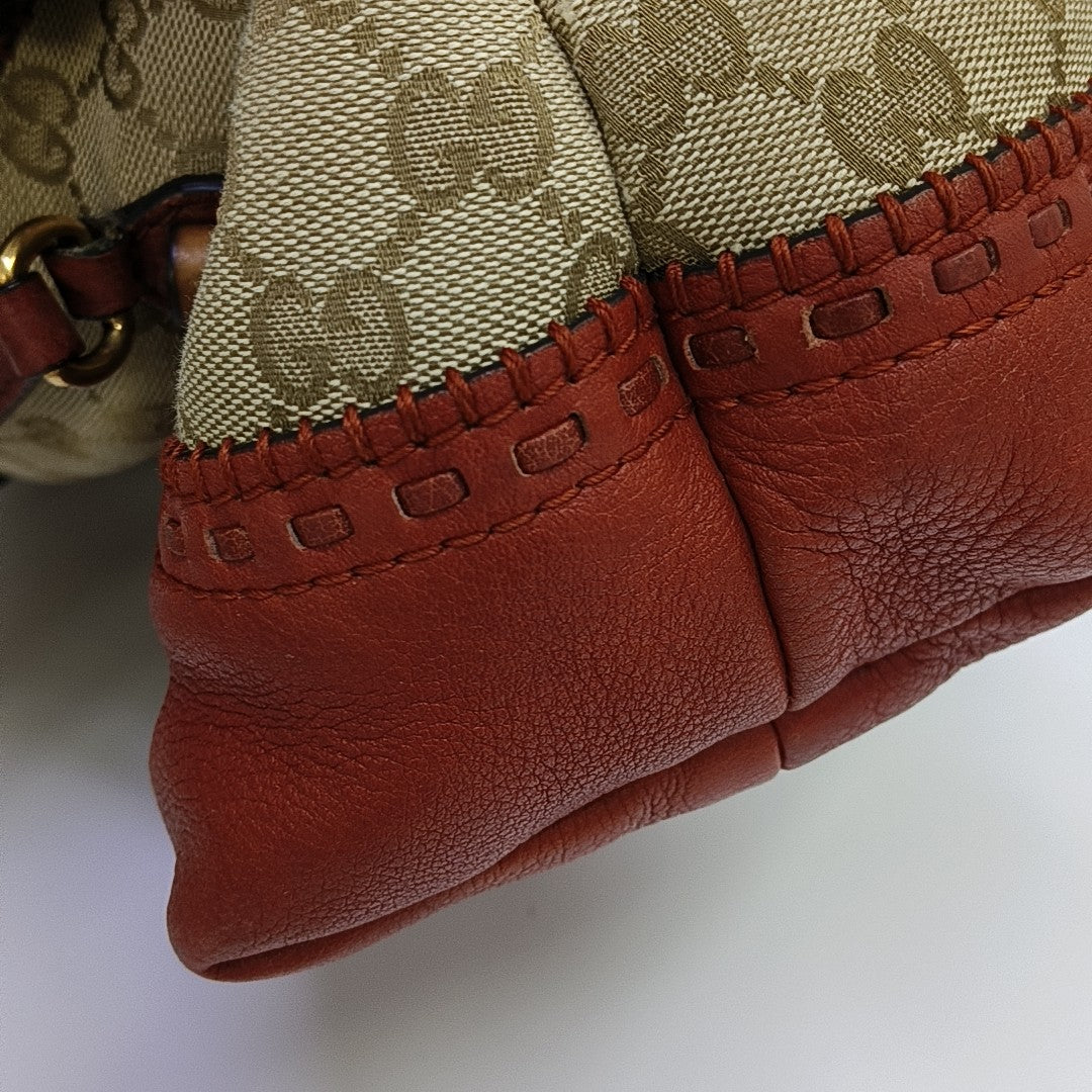 Monogram Canvas Tote Bag Beige