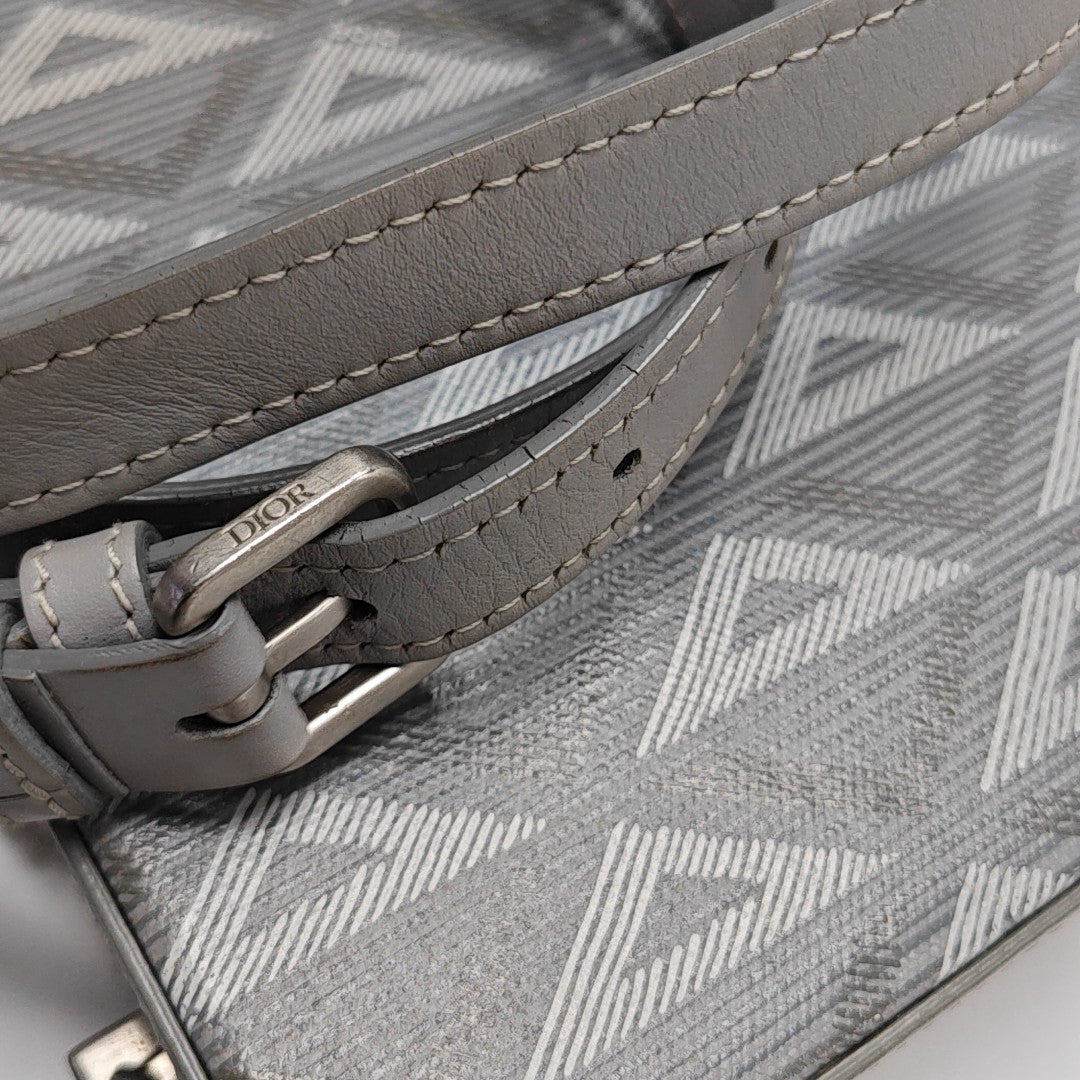 Lock Oblique Coated Canvas Gray