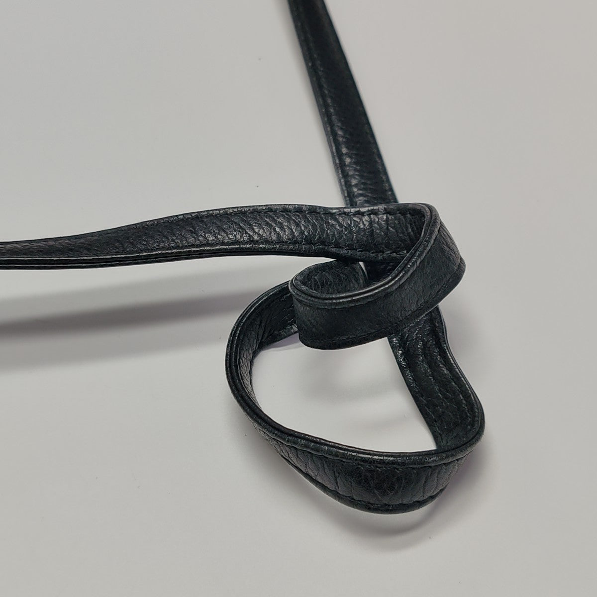Leather Shoulder Bag Black
