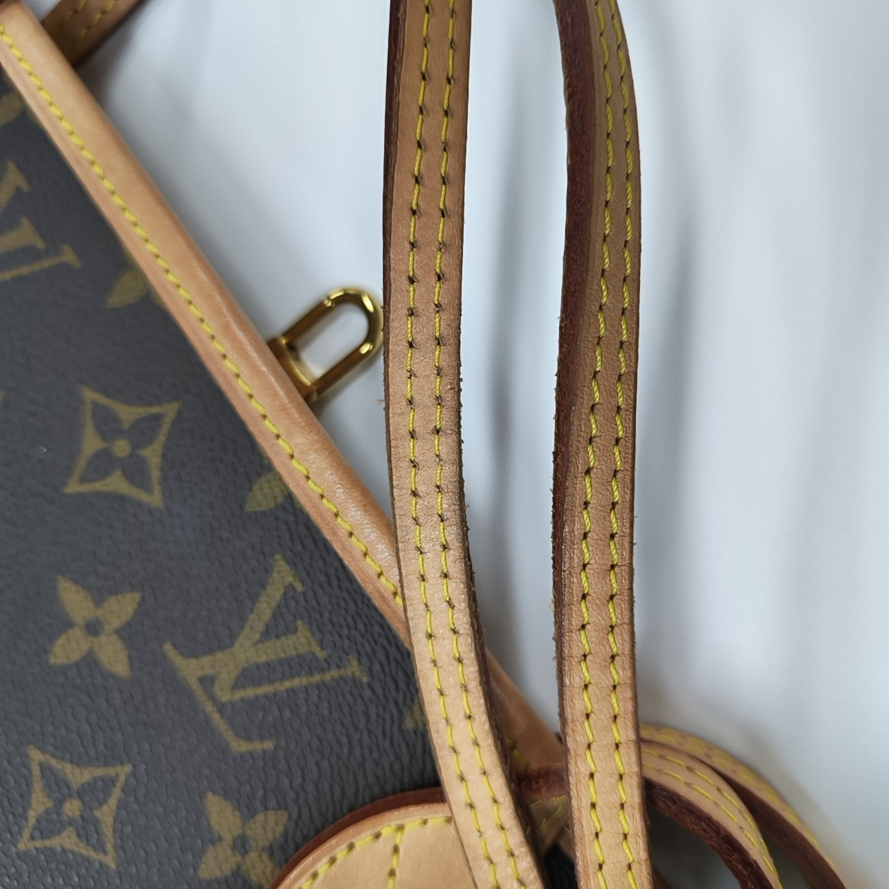NEVERFULL MM Monogram Coated Canvas Brown