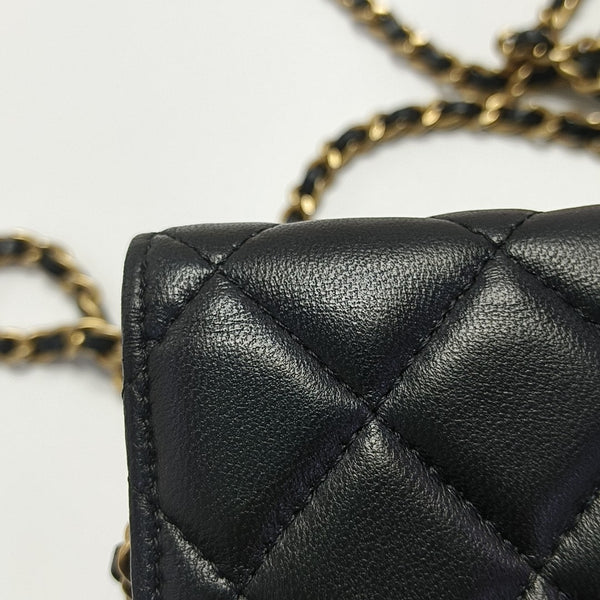 TRENDY CC Quilted Lambskin Black