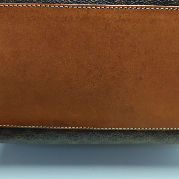 Authenticated pre-owned  MACADAM BLASON TRIOMPHE Coated Canvas Brown - Top Handle Bag at Looply