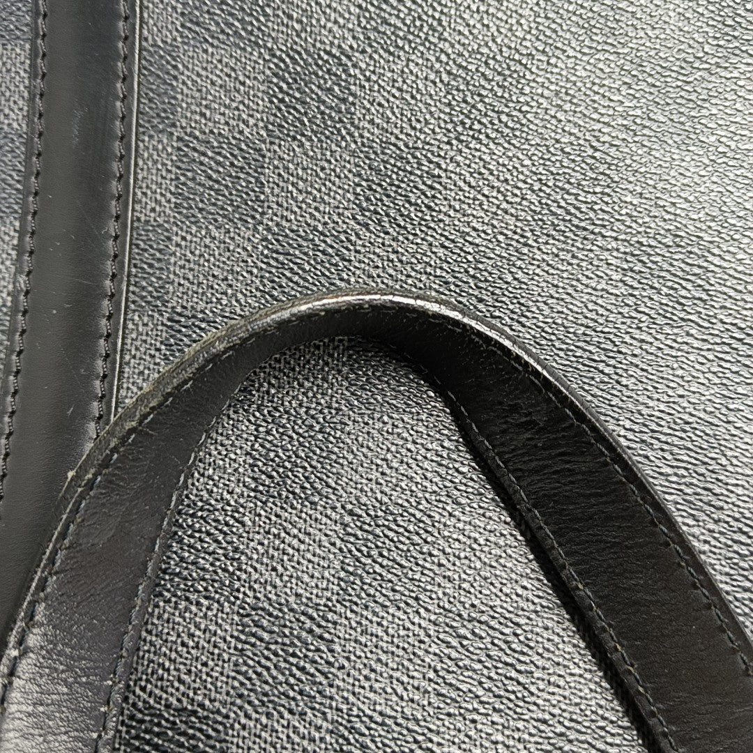 TADAO MM Damier Graphite Coated Canvas Gray