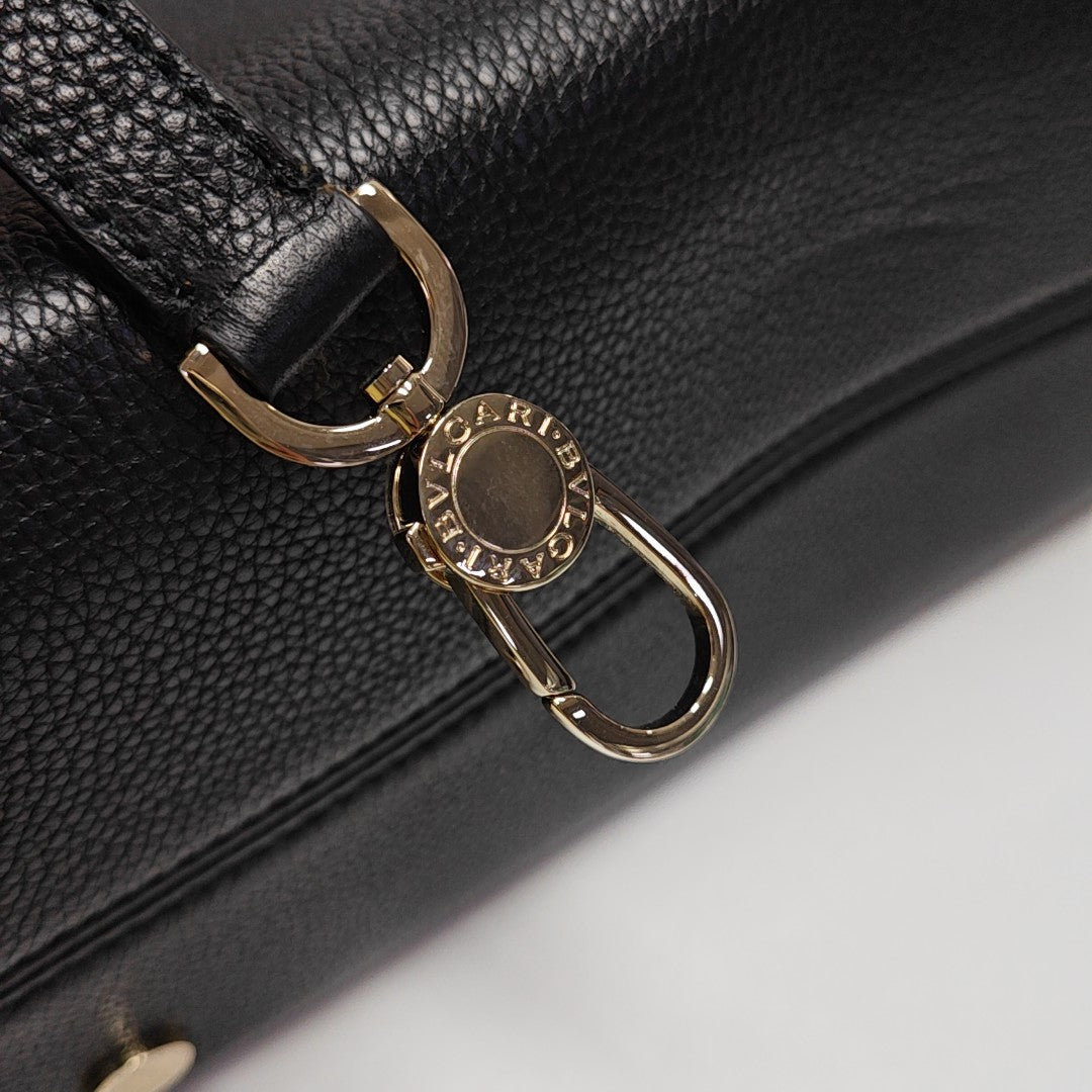 Calfskin Shoulder Bag Black