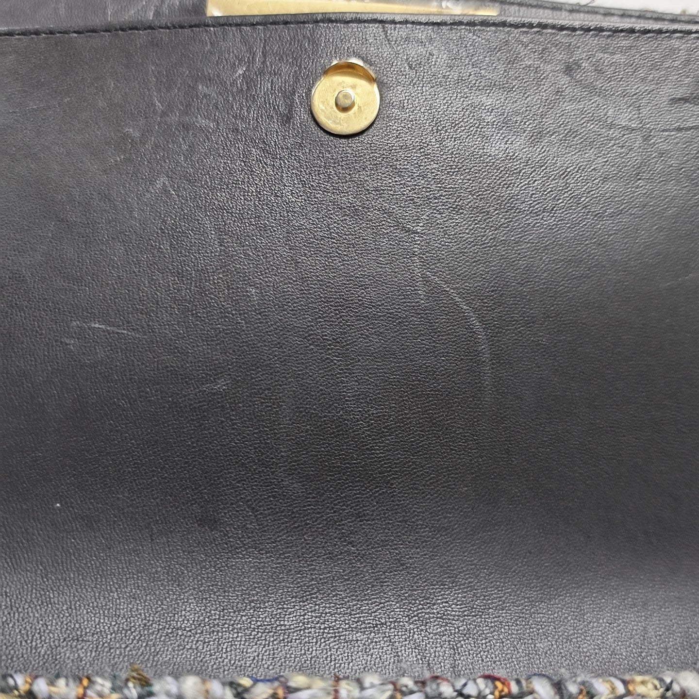 Quilted Wool Shoulder Bag Multicolor