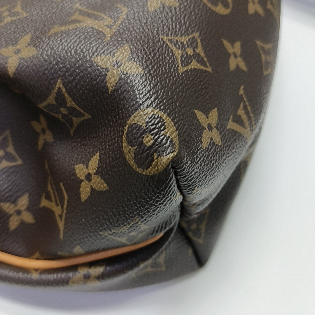 TURENNE Monogram Coated Canvas Brown