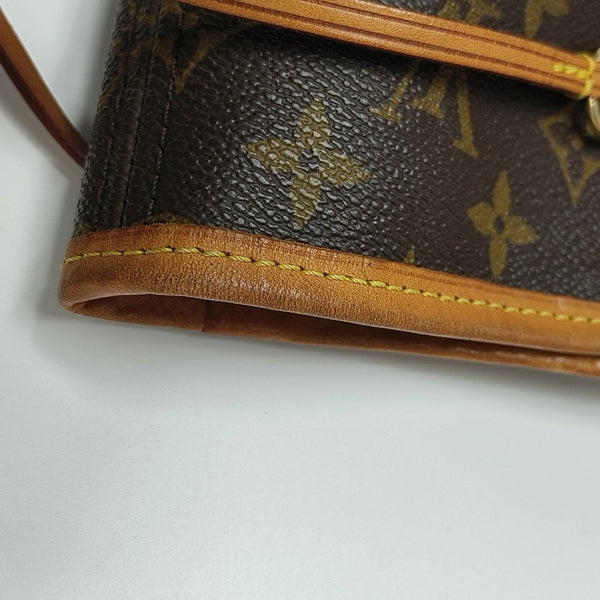 NEVERFULL GM Monogram Coated Canvas Brown