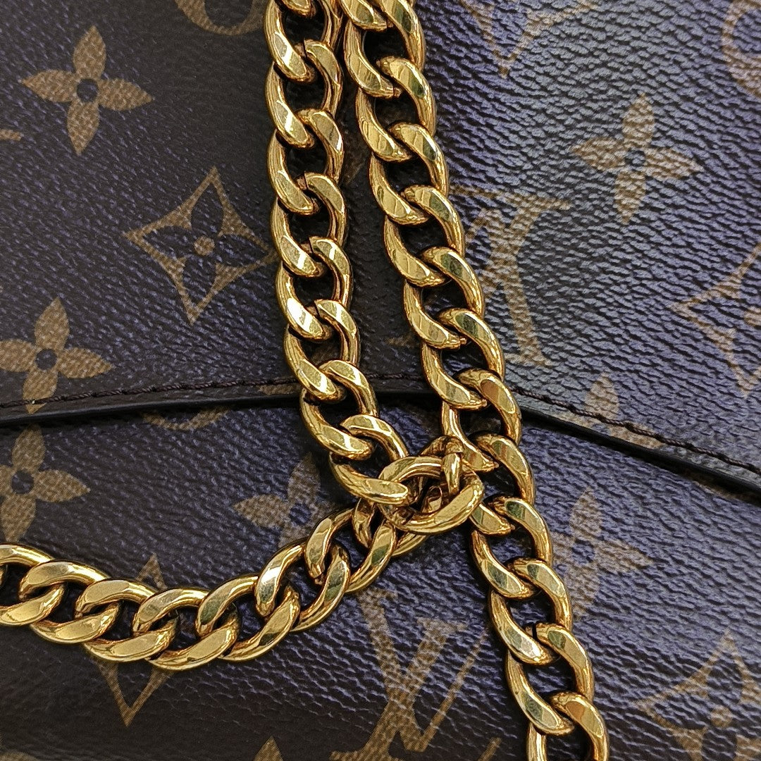 PASSY Monogram Coated Canvas Brown