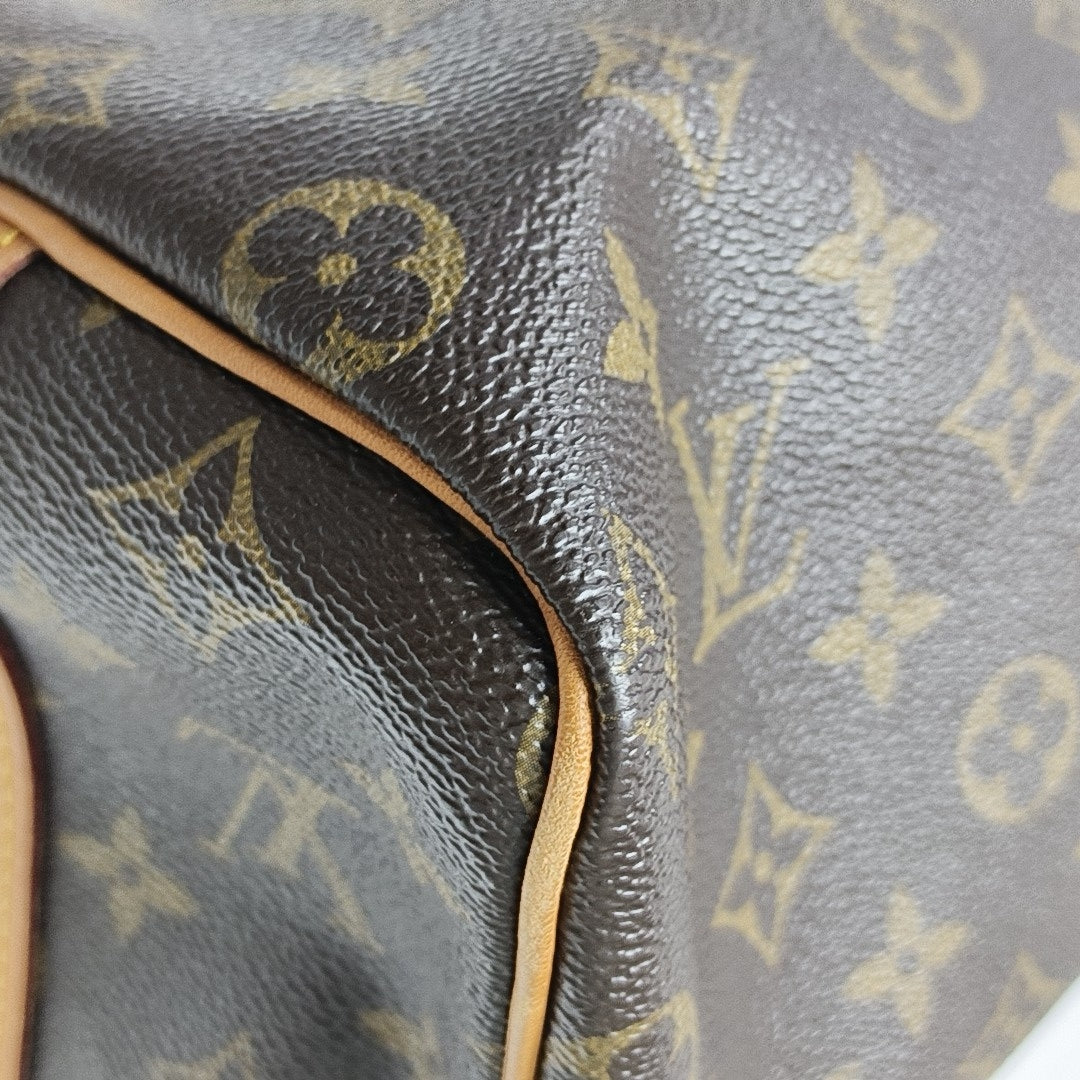SPEEDY 25 Monogram Coated Canvas Brown