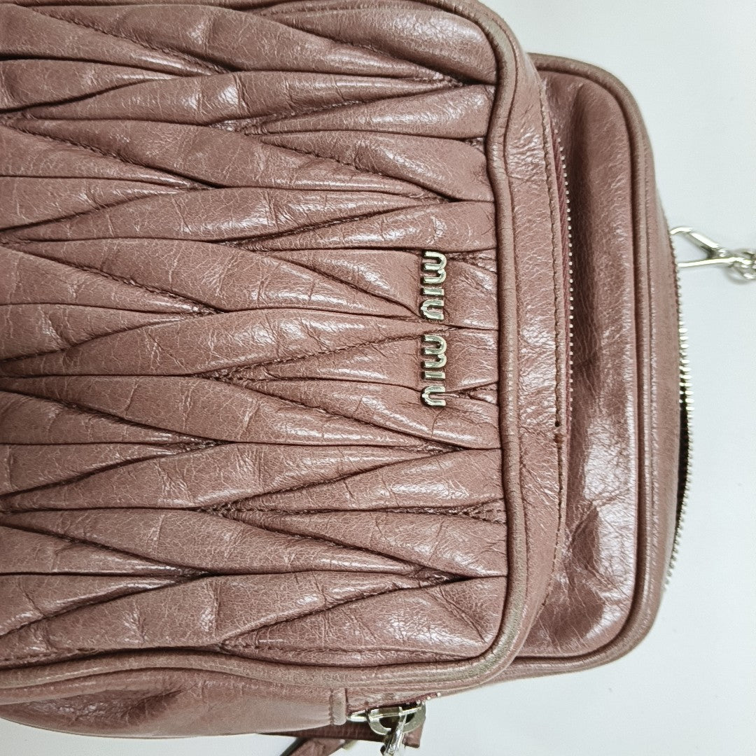 Matelassé Quilted Calfskin Brown