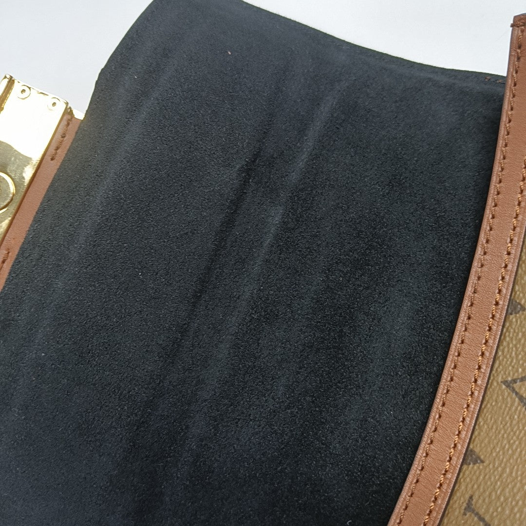 DAUPHINE Mini Monogram Coated Canvas Brown