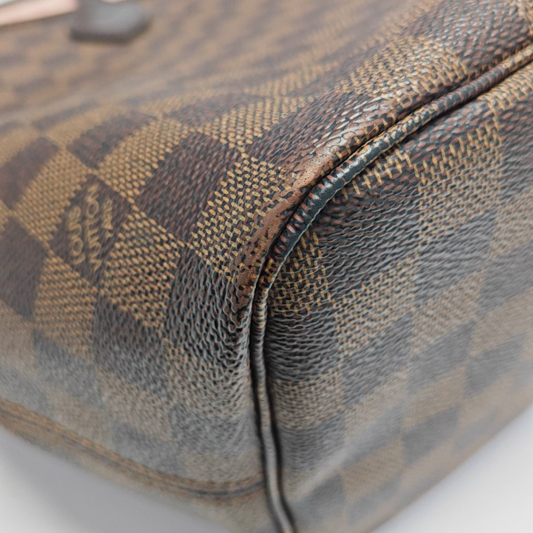 NEVERFULL MM Damier Ebene Coated Canvas Brown