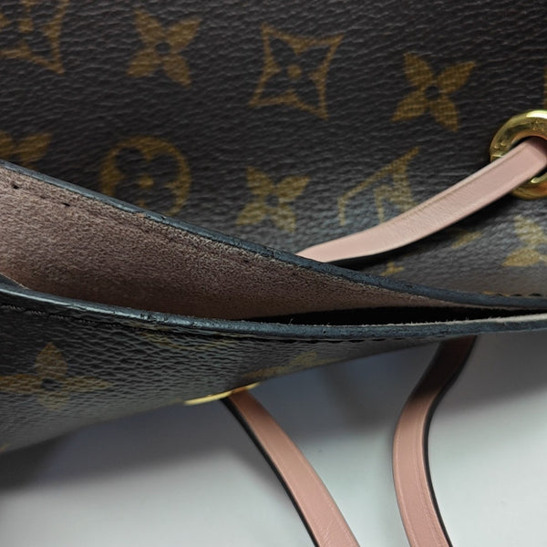 NÉONOÉ MM Monogram Coated Canvas Brown