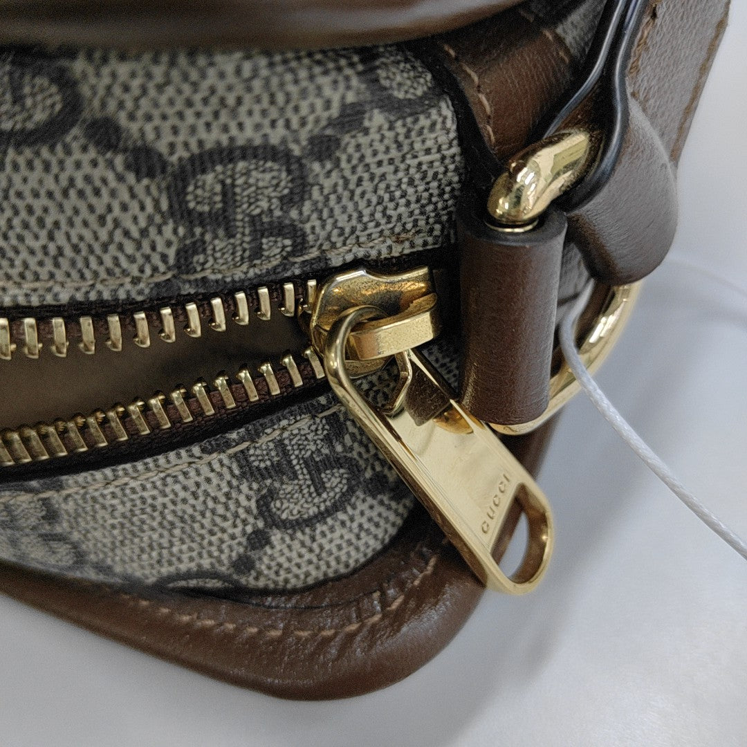 Bree Monogram Coated Canvas Beige