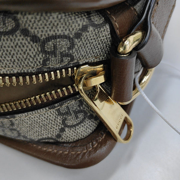 Bree Monogram Coated Canvas Beige