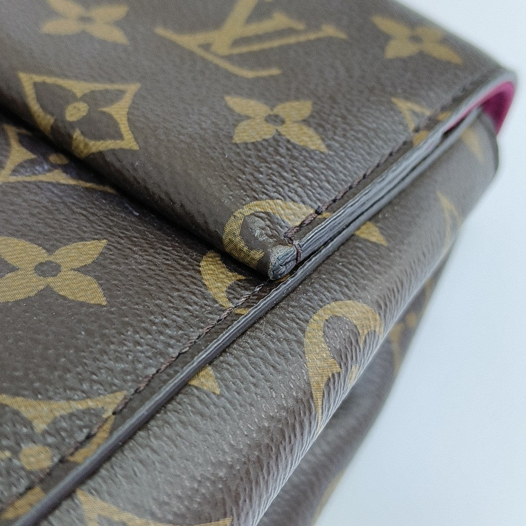 CLUNY PM Monogram Coated Canvas Brown