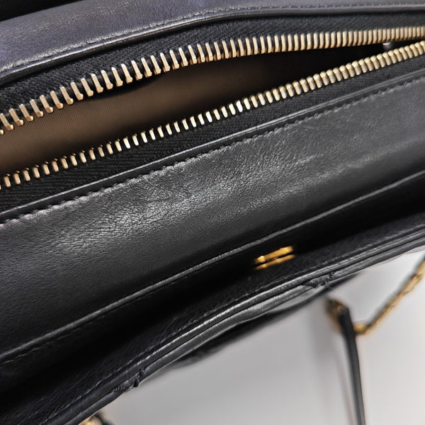 Quilted Calfskin Tote Bag Black
