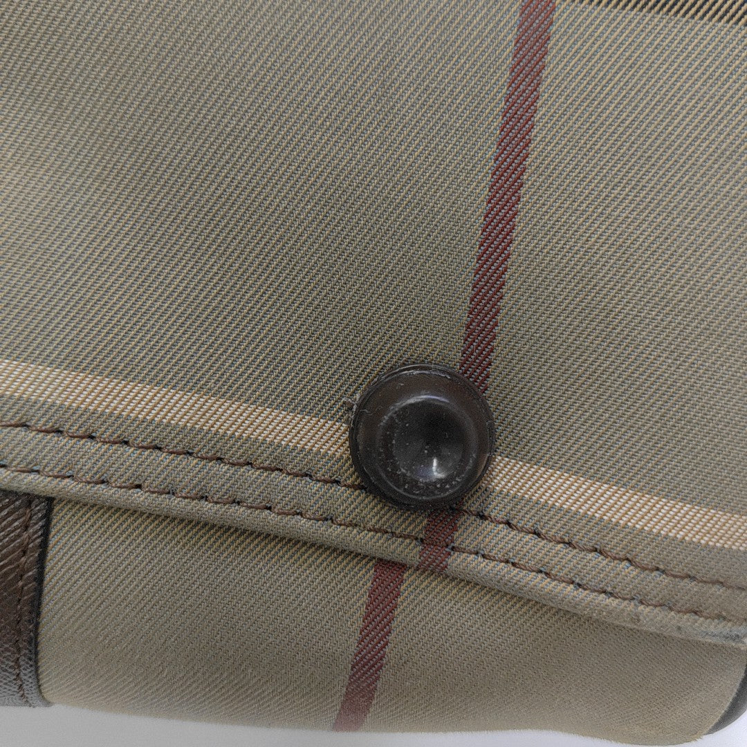 Canvas Top Handle Bag Brown