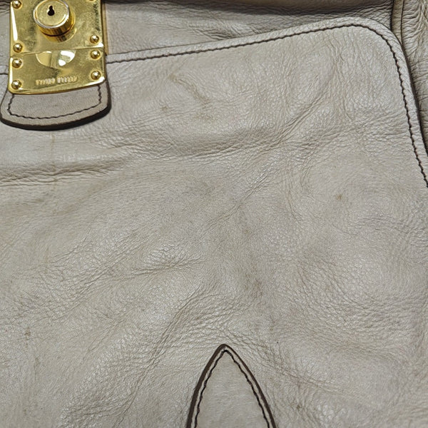 Calfskin Tote Bag Beige